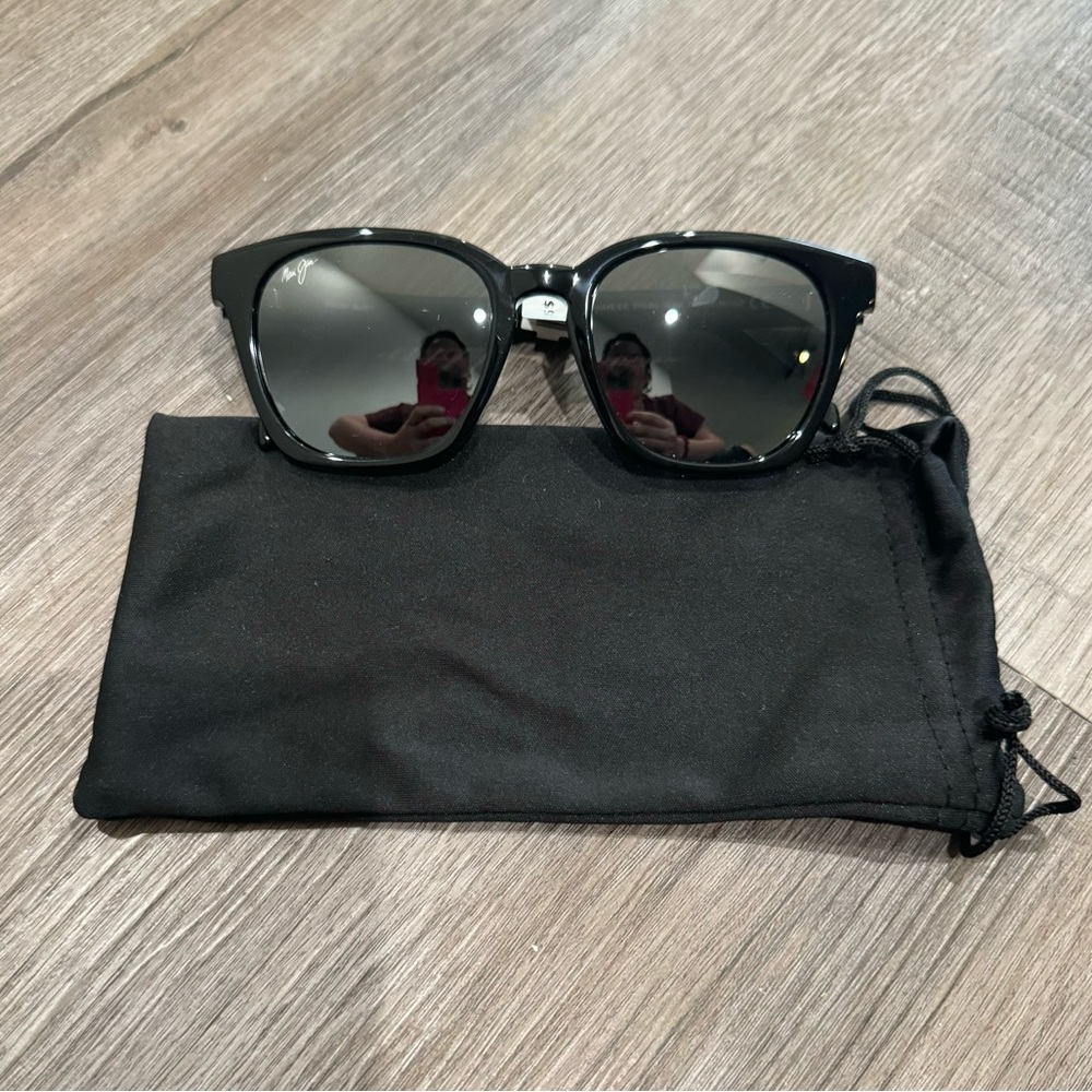 Maui Jim Shave Ice Polarized Black Sunglasses